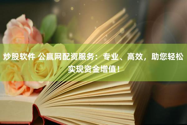 炒股软件 公赢网配资服务：专业、高效，助您轻松实现资金增值！