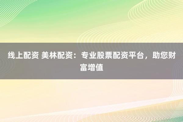 线上配资 美林配资：专业股票配资平台，助您财富增值