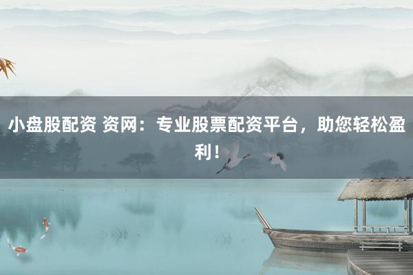 小盘股配资 资网：专业股票配资平台，助您轻松盈利！